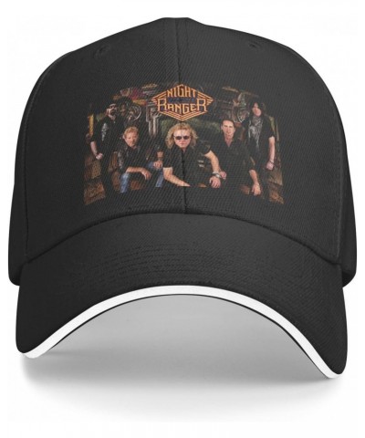 Night Rock Band Ranger Unisex Baseball Cap Trucker Hats Adjustable Breathable Mens Snapback Outdoor Cap Black $11.20 Baseball...