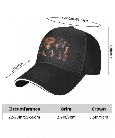 Night Rock Band Ranger Unisex Baseball Cap Trucker Hats Adjustable Breathable Mens Snapback Outdoor Cap Black $11.20 Baseball...