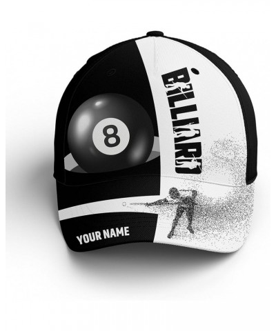 Personalized Billiard Hat, Billiards Hat for Men, Custom Name Blue Billiard Balls 3D Printed Hats Design 8 $20.87 Baseball Caps