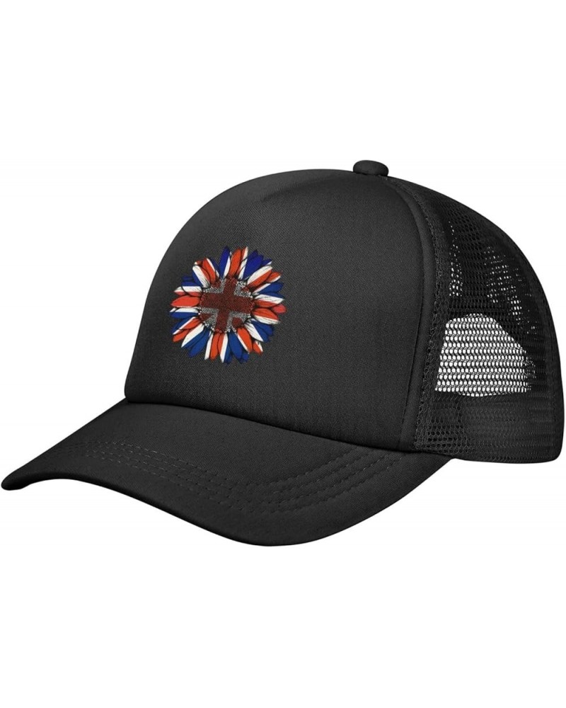 Trucker Hat Mesh Baseball Cap Adjustable Dad Hat Unisex Black $8.56 Baseball Caps