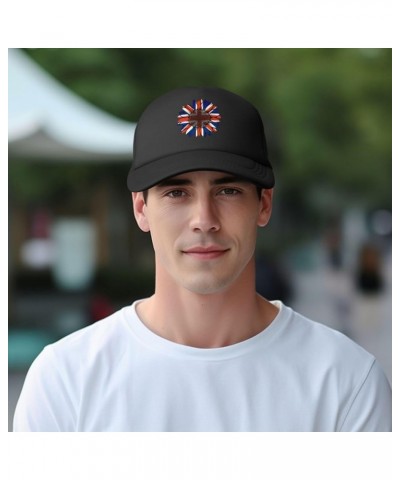 Trucker Hat Mesh Baseball Cap Adjustable Dad Hat Unisex Black $8.56 Baseball Caps