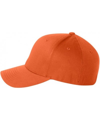 Wooly 6-Panel Cap (6277) Orange, S-M $10.39 Baseball Caps