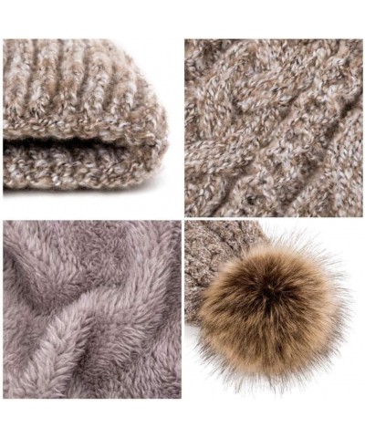 Winter Women Thickening Warm Hat Hair Ball Cap Plus Velvet Cotton Knit Cap Girls E $12.00 Skullies & Beanies