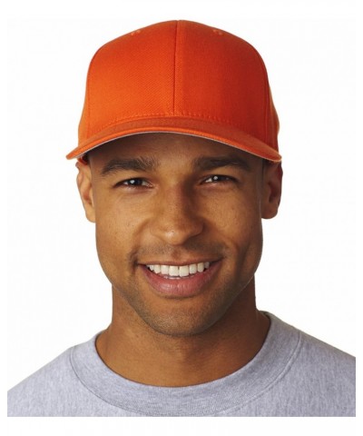 Wooly 6-Panel Cap (6277) Orange, S-M $10.39 Baseball Caps