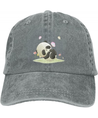 Cute Little Panda Sleeping Baseball Cap for Men Women Hats Adjustable Vintage Cowboy Hat Gray $13.71 Baseball Caps