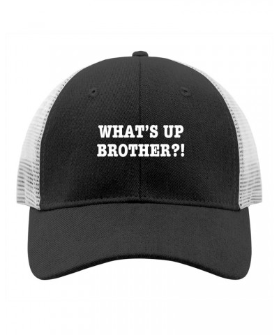 What's Up Brother Sun Hat Custom Hats for Men Camp Hat Apricot Allblack $10.47 Baseball Caps