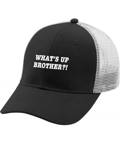 What's Up Brother Sun Hat Custom Hats for Men Camp Hat Apricot Allblack $10.47 Baseball Caps