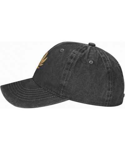 Hat Vintage Jeans Baseball Cap Classic Denim Washed hat Adjustable Black Black $11.79 Baseball Caps