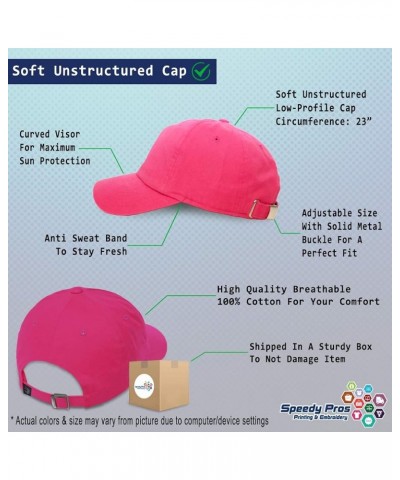 Soft Baseball Cap Worthy Cotton Dad Hats for Men & Women Hot Pink $14.27 Baseball Caps