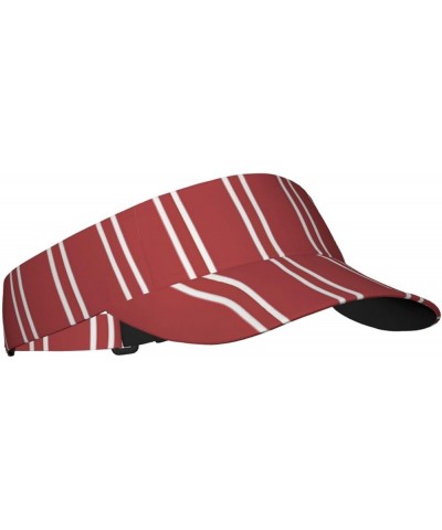 Summer Funny Retro Car with Surfboard Visor Hats for Women Adult Unisex Summer Outdoor Sports Running Cap Stripes Red White $...