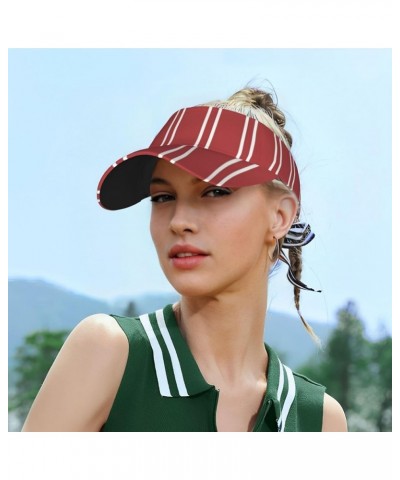 Summer Funny Retro Car with Surfboard Visor Hats for Women Adult Unisex Summer Outdoor Sports Running Cap Stripes Red White $...