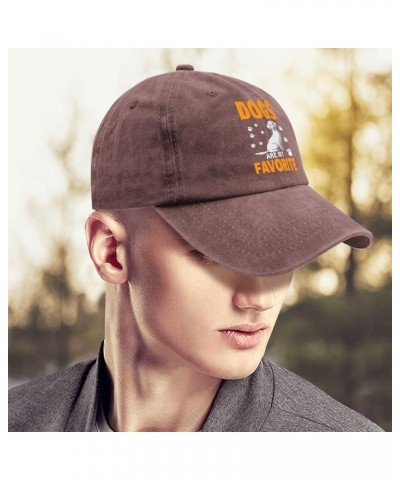 Dogs are My Favorite caps America hat Pigment Black Hats for Women Gifts for Mom Outdoor Hat Wine Red $10.79 Sun Hats