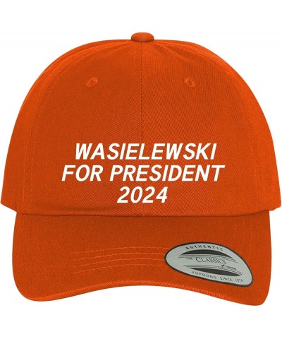 Wasielewski for President 2024 - Comfortable Dad Hat Baseball Cap Orange $17.27 Baseball Caps