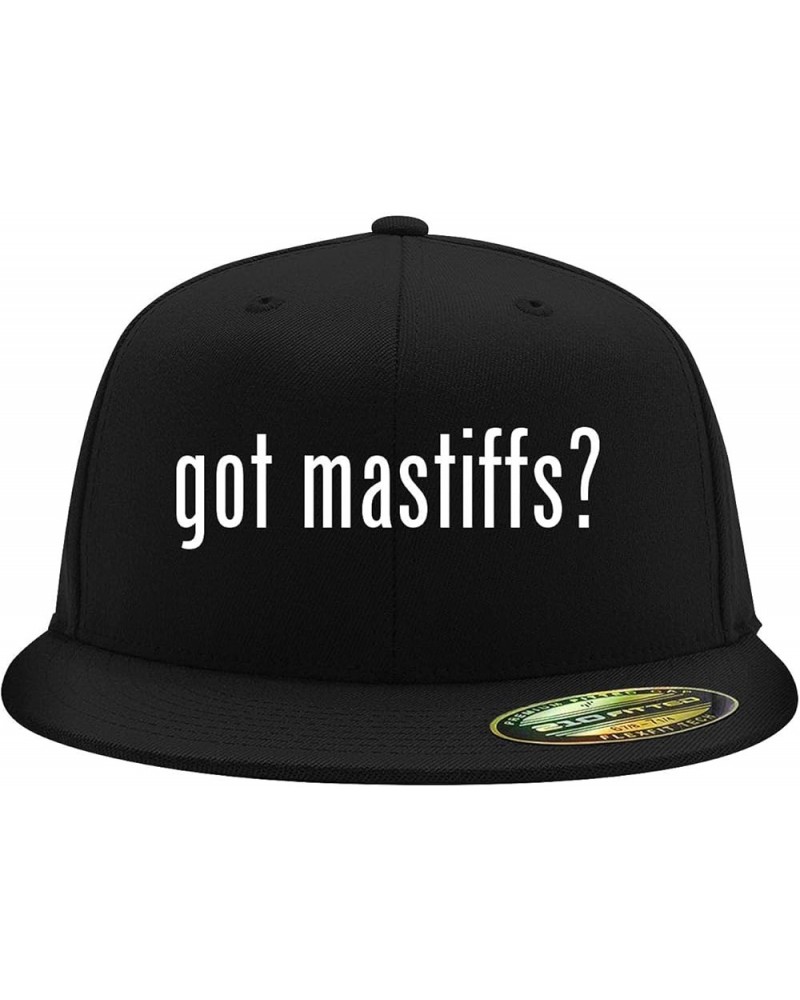 got Mastiffs? - Flexfit 6210 Structured Flat Bill Fitted Hat | Trendy Baseball Cap for Men and Women | Snapback Closure Black...