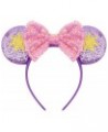 1 Pc Sequin Mouse Ears Headbands with Bow for Birthday Party, Hair Hoop Party Decoration for Women & Girl Style T $6.50 Headb...