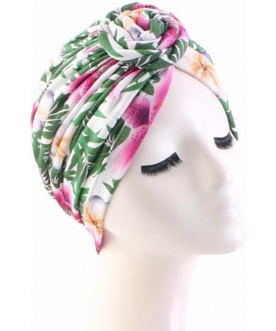 4 Pieces Womens Flower Turban Bonnet Twist Knot Indian Hat Ladies Chemo Cancer Cap Bandanas Head Scarf 4pcs Style a $12.38 Sk...