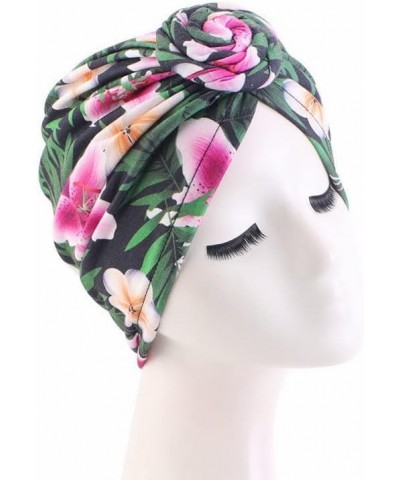 4 Pieces Womens Flower Turban Bonnet Twist Knot Indian Hat Ladies Chemo Cancer Cap Bandanas Head Scarf 4pcs Style a $12.38 Sk...