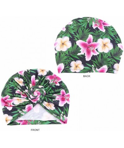 4 Pieces Womens Flower Turban Bonnet Twist Knot Indian Hat Ladies Chemo Cancer Cap Bandanas Head Scarf 4pcs Style a $12.38 Sk...