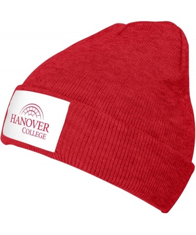 Hanover College Logo Classic Warm Winter Knit Cap Fleece Lined Beanie Hat Red $7.74 Skullies & Beanies