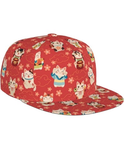 Cute Cat Pattern Baseball Hat Caps Sun Protection Hat Outdoor Trucker Hat Adjustable Size for Women Men Cat-5a $11.92 Basebal...