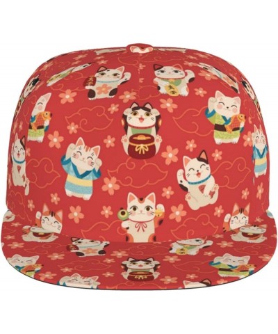 Cute Cat Pattern Baseball Hat Caps Sun Protection Hat Outdoor Trucker Hat Adjustable Size for Women Men Cat-5a $11.92 Basebal...