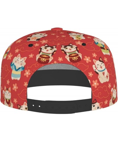 Cute Cat Pattern Baseball Hat Caps Sun Protection Hat Outdoor Trucker Hat Adjustable Size for Women Men Cat-5a $11.92 Basebal...