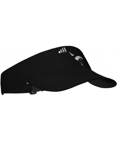 Sun Visors Evolution of Skydiving Sunscreen Sport Baseball Empty Top for Women Men Black $14.75 Visors