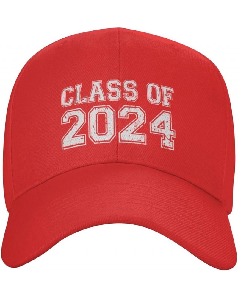 Class of 2024 - Senior Gifts Baseball Cap for Women Cowboy Hat Trucker Hat Men Dad Hat Snapback Hat Black Red $10.15 Baseball...