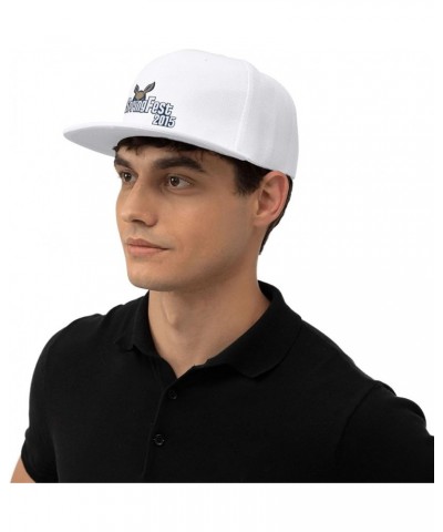 University of Akron Zips Hats for Men Flat Bill Fitted Caps Hiphop Rap Adjustable Baseball Trucker Dad Hat White $10.19 Baseb...