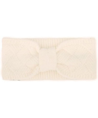 Women Winter Warm Brioche Cable Knit Squin Headband Headwrap Crème $10.70 Cold Weather Headbands