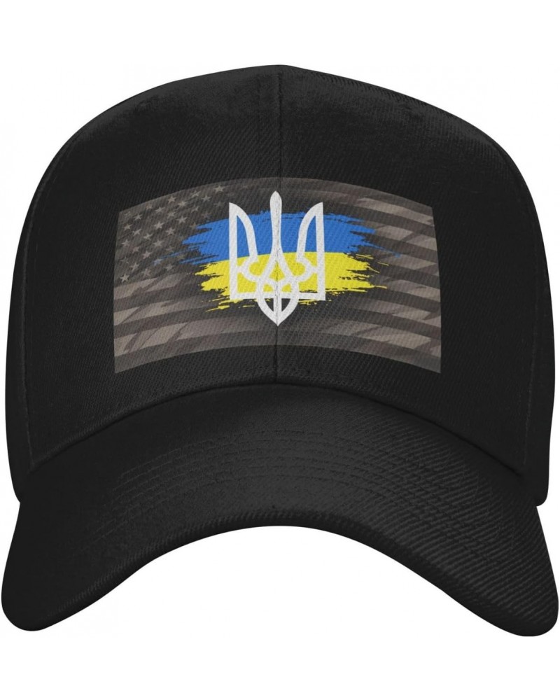 Ukraine Flag Classic Duckbill Caps for Stylish Sun Protection Black $13.27 Baseball Caps