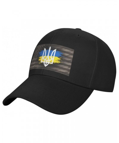 Ukraine Flag Classic Duckbill Caps for Stylish Sun Protection Black $13.27 Baseball Caps