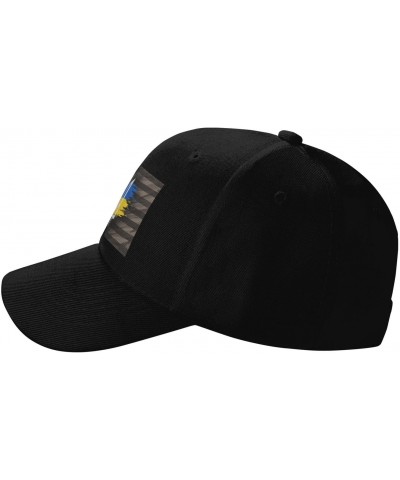 Ukraine Flag Classic Duckbill Caps for Stylish Sun Protection Black $13.27 Baseball Caps