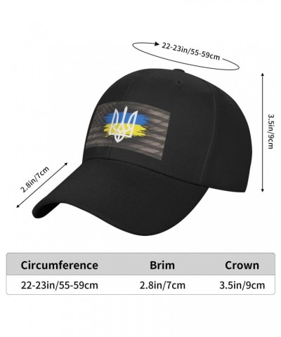 Ukraine Flag Classic Duckbill Caps for Stylish Sun Protection Black $13.27 Baseball Caps