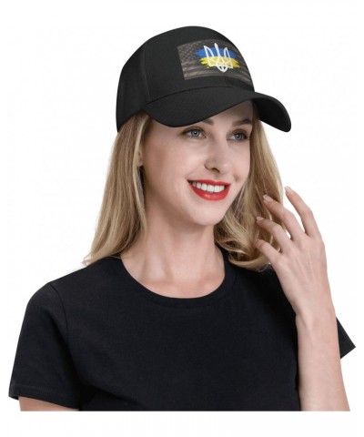 Ukraine Flag Classic Duckbill Caps for Stylish Sun Protection Black $13.27 Baseball Caps