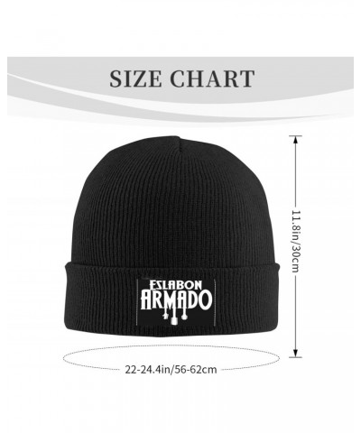 Eslabon Band Armado Beanie Hat Winter Warm Classic Knit Beanie Caps for Men's Womens Ski Cap Hip Hop Soft Knitted Caps Black ...