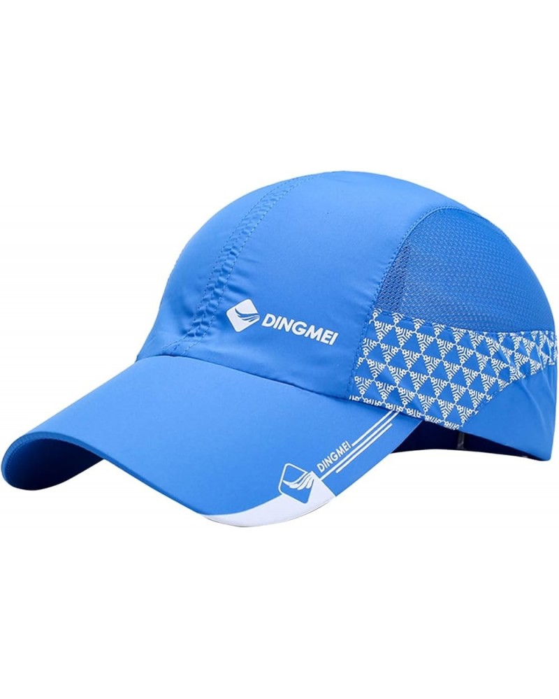 Baseball Cap for Men Women Adjustable Breathable Caps Distressed Dad Hat for Golf Cycling Running Fishing Blue-2 $7.92 Baseba...