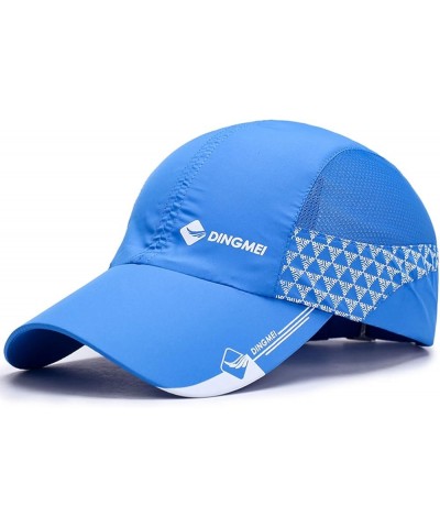 Baseball Cap for Men Women Adjustable Breathable Caps Distressed Dad Hat for Golf Cycling Running Fishing Blue-2 $7.92 Baseba...