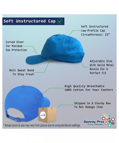 Soft Baseball Cap Golf Ball on Green Olympics Sports Event Dad Hats for Men & Women Aqua $17.10 Baseball Caps