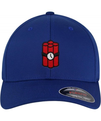 Flexfit TNT Embroidered Baseball Cap Bomb Blue $14.99 Baseball Caps