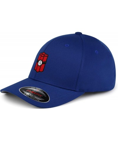 Flexfit TNT Embroidered Baseball Cap Bomb Blue $14.99 Baseball Caps