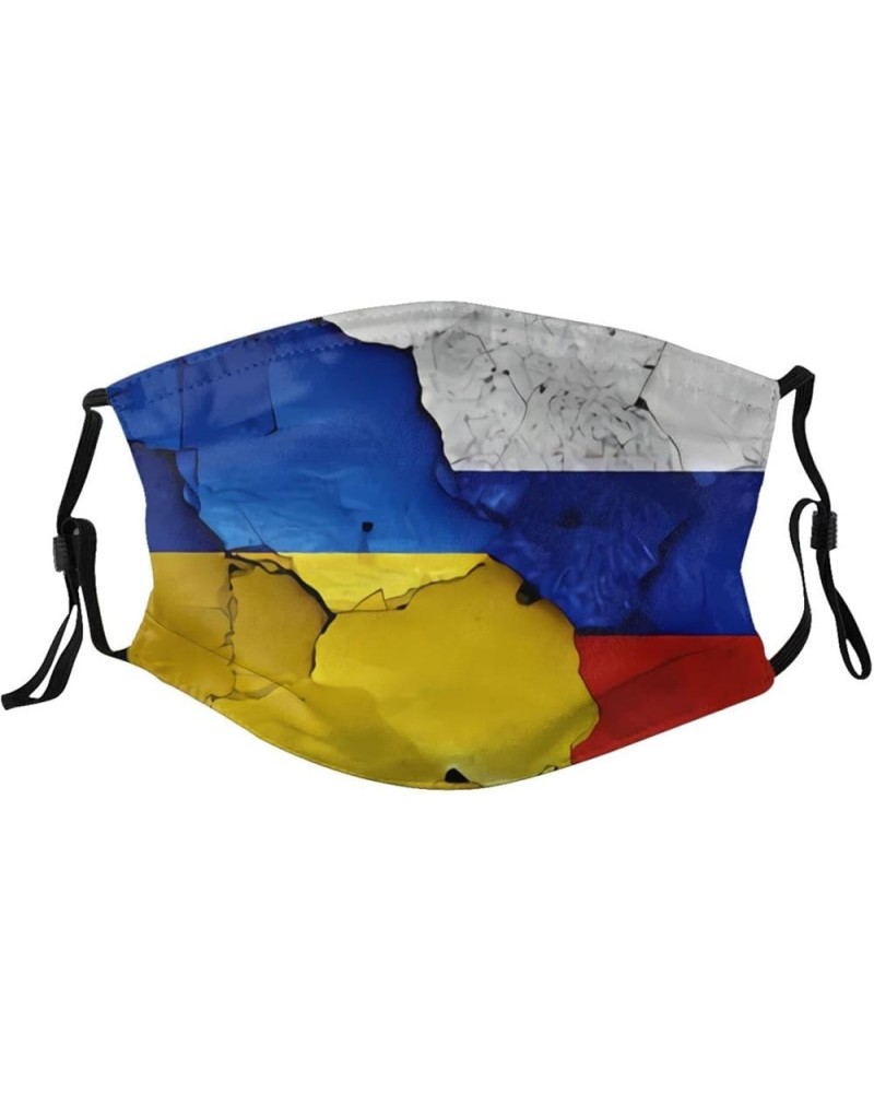 Flag of Ukraine Reusable Face Mask with Pocket, Washable Balaclava for Women Man Youth Flag of Ukraine-2 $9.47 Balaclavas