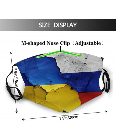 Flag of Ukraine Reusable Face Mask with Pocket, Washable Balaclava for Women Man Youth Flag of Ukraine-2 $9.47 Balaclavas