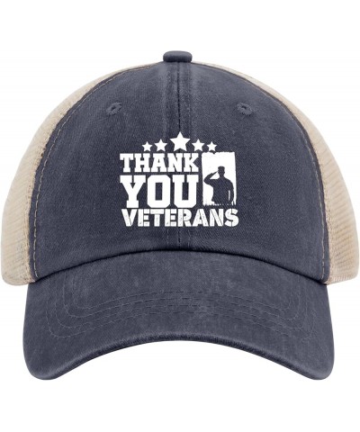 Thank You Veterans 4th of July Hats for Womens Baseball Cap Cool Washed Ball Caps Adjustable Purplish Blue04 $10.68 Baseball ...