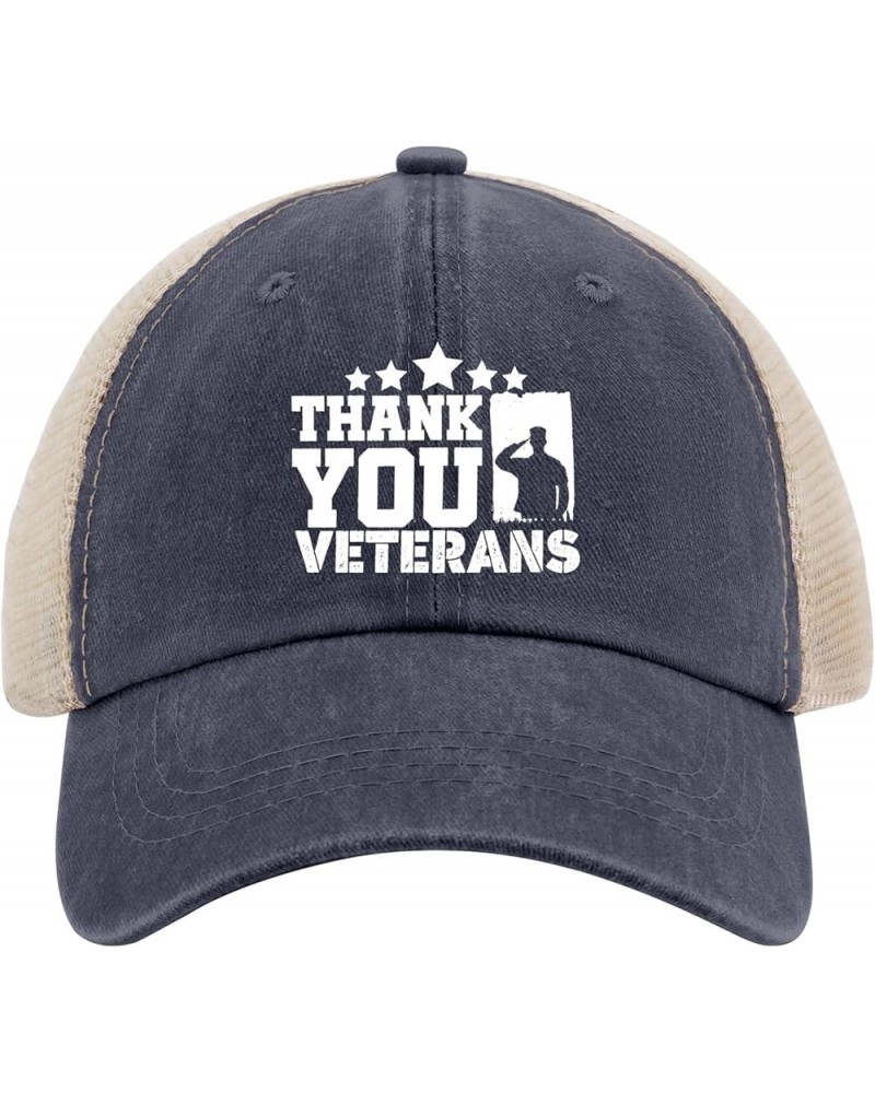 Thank You Veterans 4th of July Hats for Womens Baseball Cap Cool Washed Ball Caps Adjustable Purplish Blue04 $10.68 Baseball ...