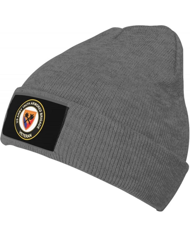 Us Army 194th Armored Brigade Veteran Beanie Hat Cap Knit Hat for Men Women Soft Warm Beanie Caps Deep Heather $17.97 Skullie...