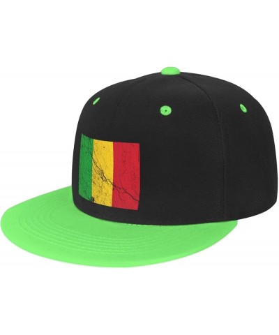 Flag of Mali Texture Effect Baseball Cap for Men Women Snapback Hat Adjustable Flat Bill Hats Green $11.87 Baseball Caps