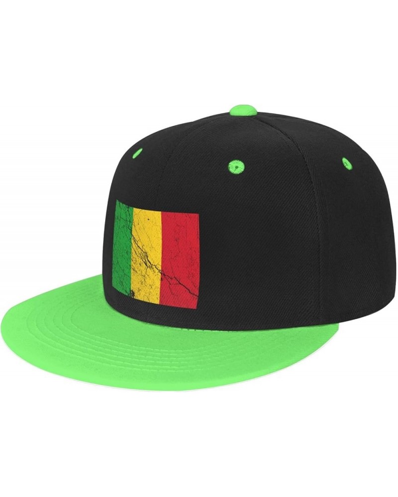 Flag of Mali Texture Effect Baseball Cap for Men Women Snapback Hat Adjustable Flat Bill Hats Green $11.87 Baseball Caps