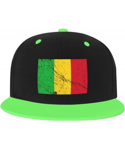 Flag of Mali Texture Effect Baseball Cap for Men Women Snapback Hat Adjustable Flat Bill Hats Green $11.87 Baseball Caps