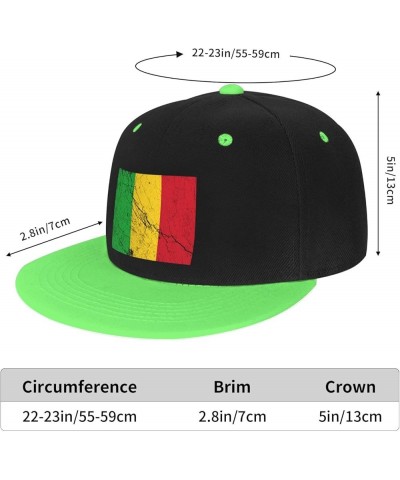 Flag of Mali Texture Effect Baseball Cap for Men Women Snapback Hat Adjustable Flat Bill Hats Green $11.87 Baseball Caps